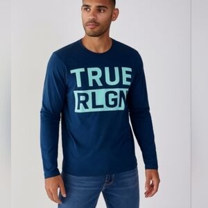 True Religion Unisex Long Sleeve Tee Size Men's Small